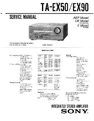 Сервисная инструкция Sony TA-EX50, TA-EX90 ― Manual-Shop.ru