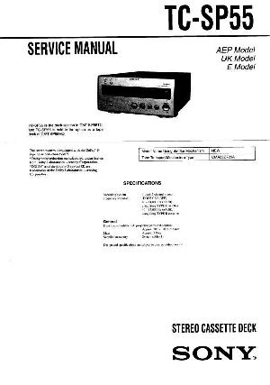 Сервисная инструкция Sony TC-SP55 (CMT-SP55MD) ― Manual-Shop.ru
