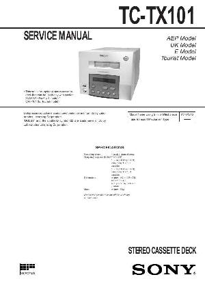 Сервисная инструкция Sony TC-TX101 (CMT-101) ― Manual-Shop.ru