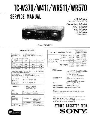 Сервисная инструкция Sony TC-WR511, TC-WR570 ― Manual-Shop.ru