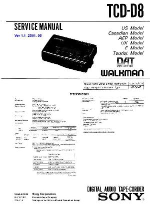 Сервисная инструкция Sony TCD-D8 ― Manual-Shop.ru