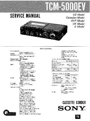 Сервисная инструкция Sony TCM-5000EV ― Manual-Shop.ru