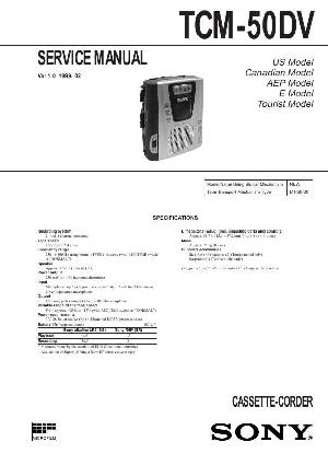 Сервисная инструкция Sony TCM-50DV ― Manual-Shop.ru