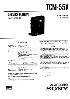 Сервисная инструкция Sony TCM-55V ― Manual-Shop.ru