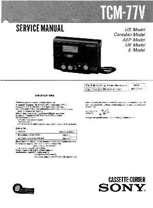Сервисная инструкция Sony TCM-77V ― Manual-Shop.ru