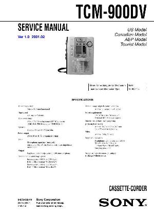 Сервисная инструкция Sony TCM-900DV ― Manual-Shop.ru