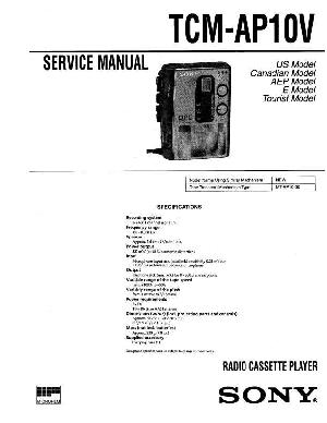 Сервисная инструкция Sony TCM-AP10V ― Manual-Shop.ru
