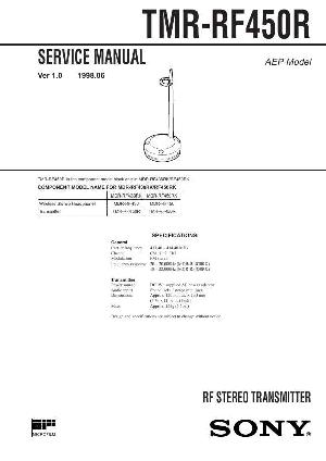 Сервисная инструкция Sony TMR-RF450R ― Manual-Shop.ru