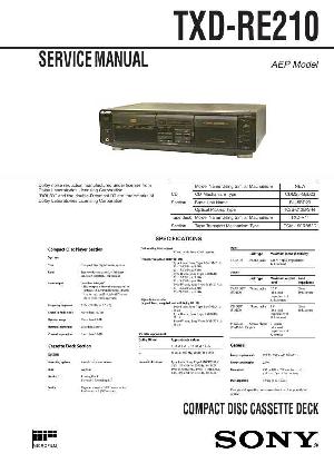 Сервисная инструкция Sony TXD-RE210 ― Manual-Shop.ru