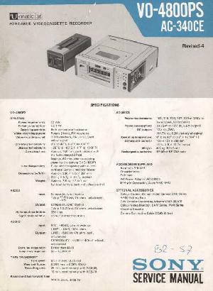 Сервисная инструкция Sony VO-4800PS ― Manual-Shop.ru