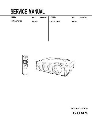 Сервисная инструкция Sony VPL-CX11 ― Manual-Shop.ru