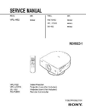Сервисная инструкция Sony VPL-HS2 ― Manual-Shop.ru