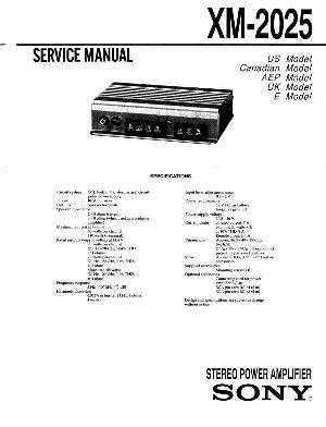 Сервисная инструкция Sony XM-2025 ― Manual-Shop.ru
