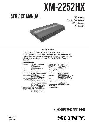 Сервисная инструкция Sony XM-2252HX ― Manual-Shop.ru