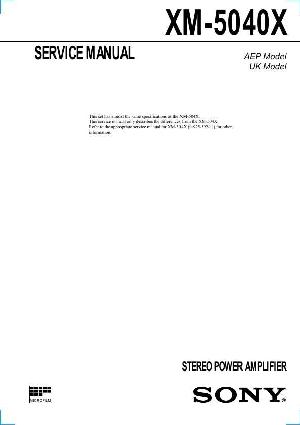 Сервисная инструкция Sony XM-5040X ― Manual-Shop.ru