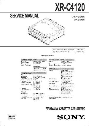 Сервисная инструкция Sony XR-C4120 ― Manual-Shop.ru