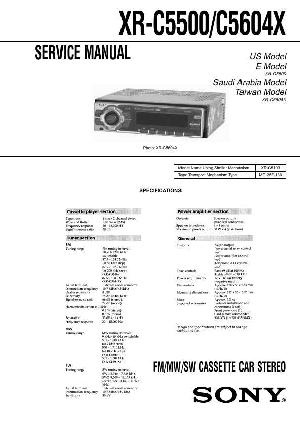 Сервисная инструкция Sony XR-C5500, XR-C5604X ― Manual-Shop.ru
