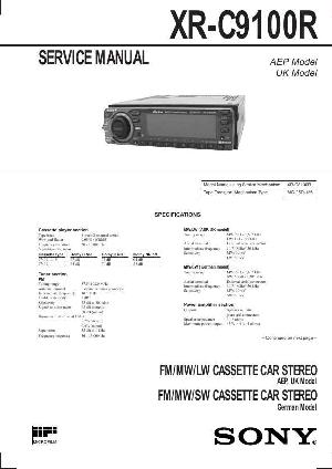 Сервисная инструкция Sony XR-C9100R ― Manual-Shop.ru