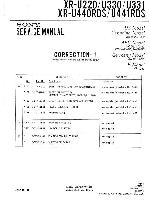 Service manual Sony XR-U220, XR-U330, XR-U440RDS