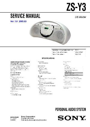 Service manual Sony ZS-Y3 ― Manual-Shop.ru