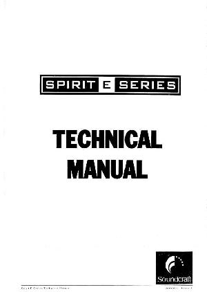 Service manual SOUNDCRAFT E-SERIES ― Manual-Shop.ru