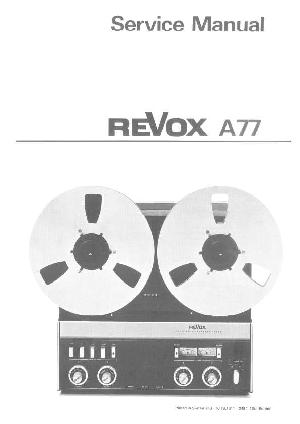 Service manual Studer (Revox) A77  ― Manual-Shop.ru