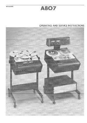 Service manual Studer (Revox) A807 ― Manual-Shop.ru