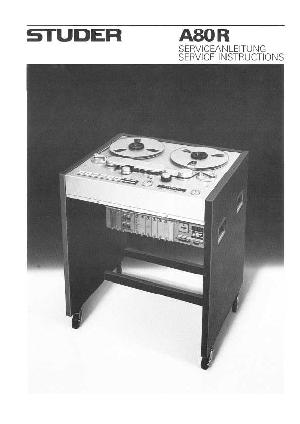 Service manual Studer (Revox) A80R ― Manual-Shop.ru