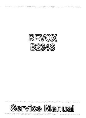 Service manual Studer (Revox) B234S  ― Manual-Shop.ru