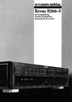 Service manual Studer (Revox) B260-S  ― Manual-Shop.ru