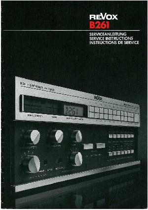 Сервисная инструкция Studer (Revox) B261  ― Manual-Shop.ru