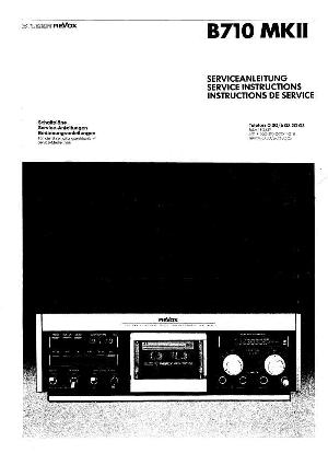 Сервисная инструкция Studer (Revox) B710MKII  ― Manual-Shop.ru