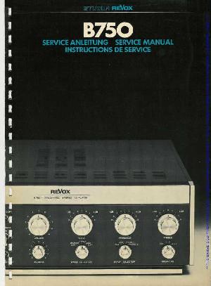 Сервисная инструкция Studer (Revox) B750  ― Manual-Shop.ru