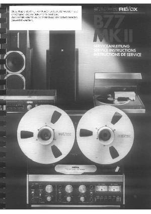 Сервисная инструкция Studer (Revox) B77MKII  ― Manual-Shop.ru