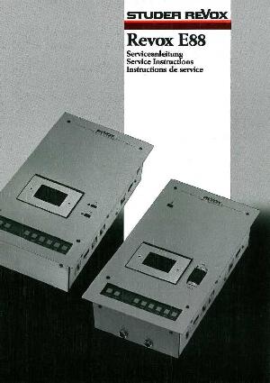 Service manual Studer (Revox) E88 ― Manual-Shop.ru