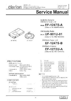 Сервисная инструкция Clarion EF-1247U, 1272S, UF-901U ― Manual-Shop.ru