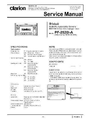 Service manual Clarion PF-2520I-A ― Manual-Shop.ru