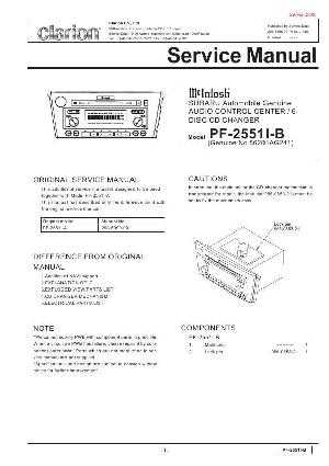 Сервисная инструкция Clarion PF-2551I-B ― Manual-Shop.ru