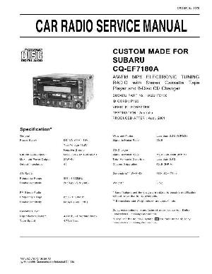 Сервисная инструкция Panasonic CQ-EF7180A ― Manual-Shop.ru