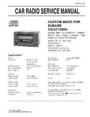 Сервисная инструкция Panasonic CQ-EF7260A ― Manual-Shop.ru