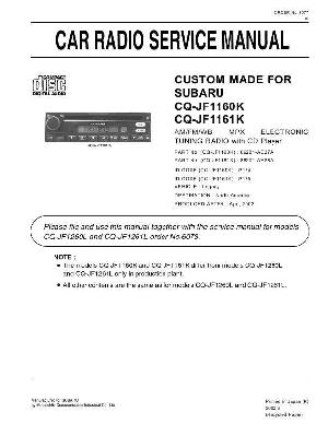Service manual Panasonic CQ-JF1160K, JF1161K ― Manual-Shop.ru