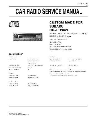 Сервисная инструкция Panasonic CQ-JF1362L ― Manual-Shop.ru