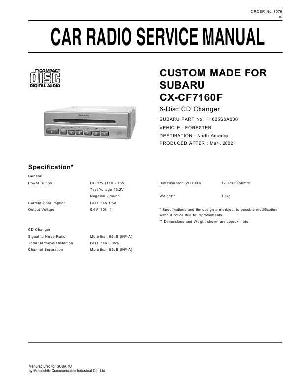 Service manual Panasonic CX-CF7160F ― Manual-Shop.ru