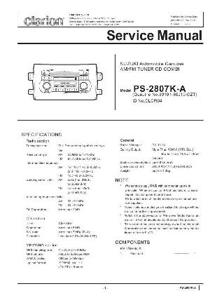 Сервисная инструкция Clarion PS-2807K-A ― Manual-Shop.ru
