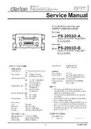 Сервисная инструкция Clarion PS-2993D ― Manual-Shop.ru