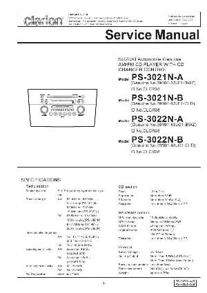 Сервисная инструкция Clarion PS-3021N, 3022N ― Manual-Shop.ru