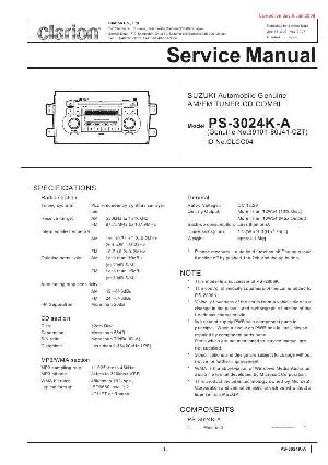 Сервисная инструкция Clarion PS-3024K-A ― Manual-Shop.ru
