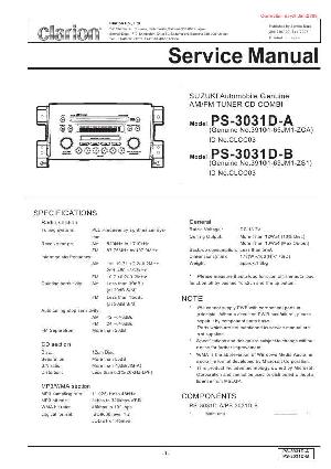 Сервисная инструкция Clarion PS-3031D ― Manual-Shop.ru