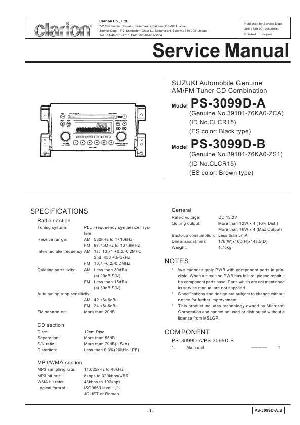 Сервисная инструкция Clarion PS-3099D ― Manual-Shop.ru