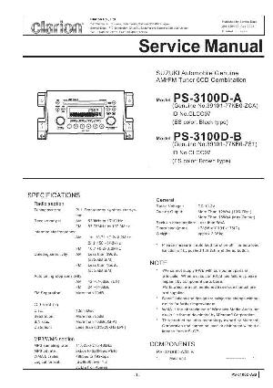 Service manual Clarion PS-3100D ― Manual-Shop.ru